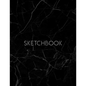 Sketchbook: Marble cover, sketchbook for Drawing, Coloring, Sketching and Doodling, 8.5 x 11 110 pages - Paperback