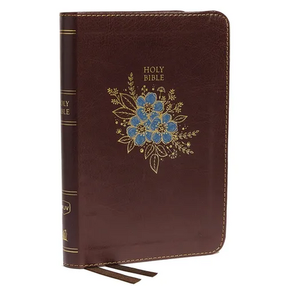 NKJV, Thinline Bible, Compact, Imitation Leather, Burgundy, Red Letter Edition - Imitation Leather