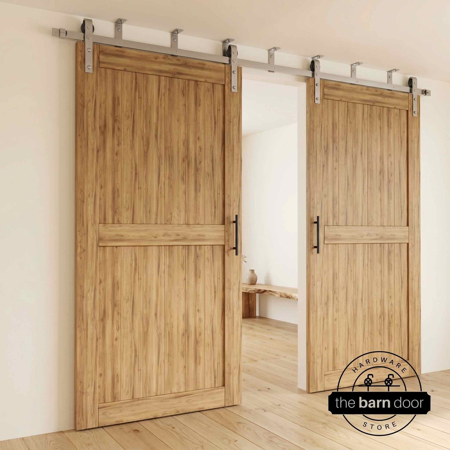 Ceiling Mounted Barn Door Hardware Kit