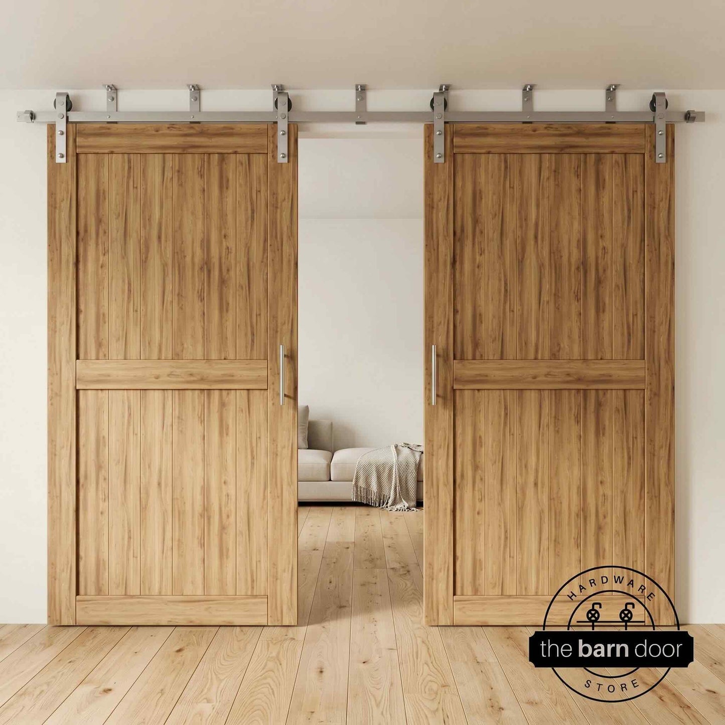 Ceiling Mounted Barn Door Hardware Kit