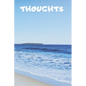 Thoughts: 90 Pages of 6 X 9 Inch White Numbered Pages No Lines - Paperback
