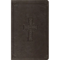 ESV Thinline Bible, Red Letter (Trutone, Charcoal, Celtic Cross Design) - Imitation Leather