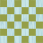 Picnic Check Wallpaper, blue and green