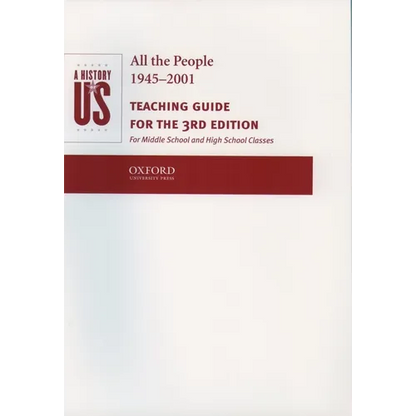 A History of Us: Book 10: All the People 1945-2001 Teaching Guide - Paperback