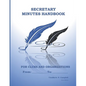 Secretary Minutes Handbook for Clubs or Organizations - Paperback
