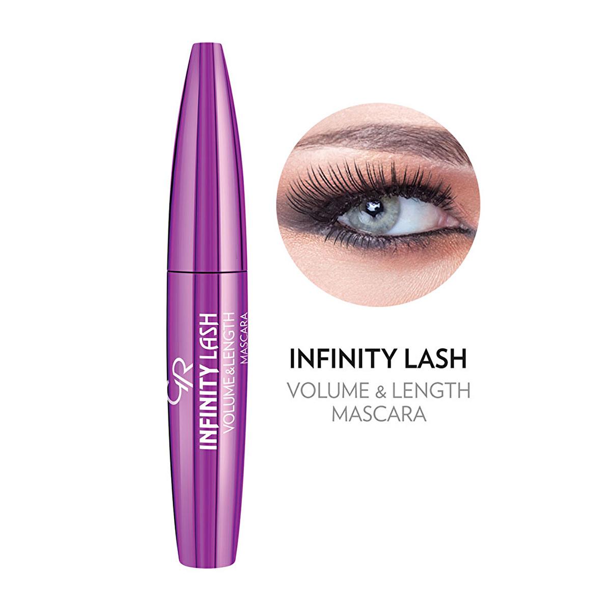 Golden Rose Infinity Lash Mascara - Volume, Length & Curl - Long-Lasting Eyelash Enhancement