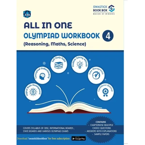 All in One Olympiad Workbook for Reasoning, Maths & Science - Class 4 - Paperback