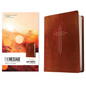 The Message Deluxe Gift Bible (Leather-Look, Dark Brown Gold Cross): The Bible in Contemporary Language - Imitation Leather