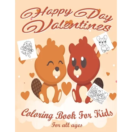 Valentine's Day Coloring Book for Kids: Lovely animals coloring books - Paperback