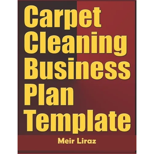 Carpet Cleaning Business Plan Template - Paperback