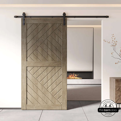 Pine Wood Patterned DIY Barn Door | 80"-84" x 26"-50"