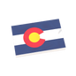 Colorado State Flag - Minifig Scale - Custom Printed - 2x3 Tile Made using LEGO® Parts