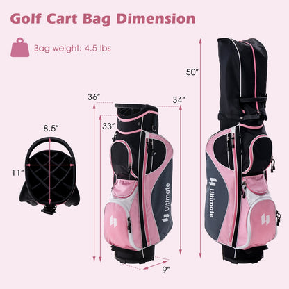 Women's Complete Golf Club Set Right Hand with Rain Hood