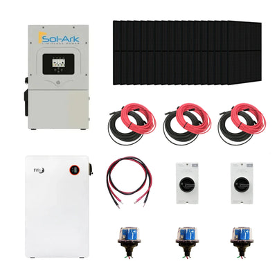 Complete Hybrid Solar Kit with Sol-Ark 15K Inverter