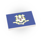 Connecticut State Flag - Minifig Scale - Custom Printed - 2x3 Tile Made using LEGO® Parts