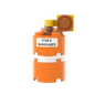 Construction Cone Barricade - Custom Printed - Made Using LEGO® Parts