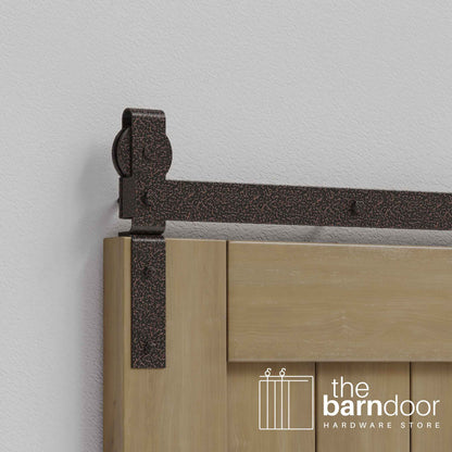 J-Strap Heavy Duty Bifold Barn Door Hardware Kit | 2 Door Kit