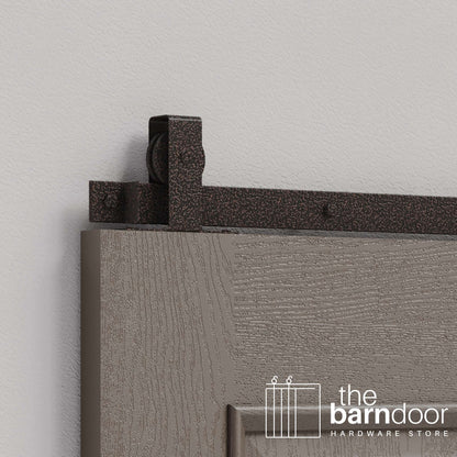 Flat Top Top Mount Heavy Duty Sliding Barn Door Hardware Kit