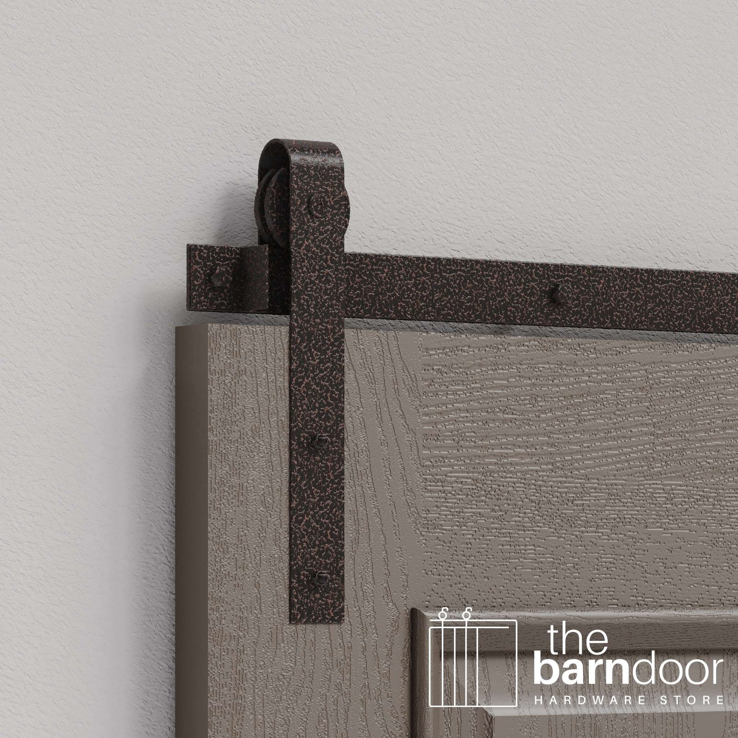 J Strap Heavy Duty Sliding Barn Door Hardware Kit