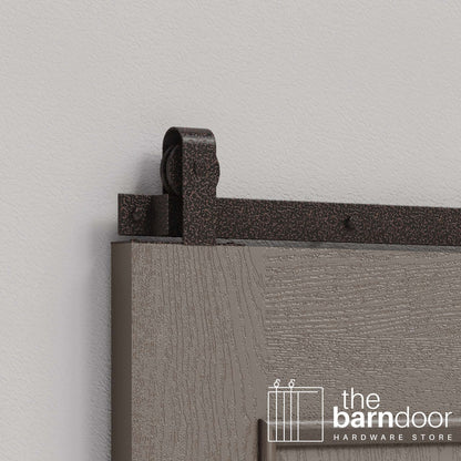 J Top Mount Heavy Duty Sliding Barn Door Hardware Kit