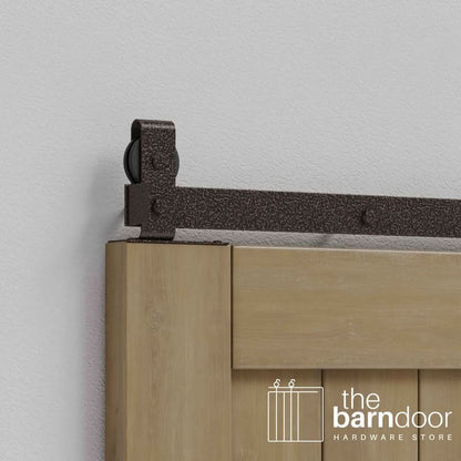 Modern J Top Mount Bifold Barn Door Hardware Kit | 2 Door Kit