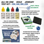 JSP Gold Jewelry Testing Acid 10k 14k 18k 22k 24k Kit + GTE Scratch Test Stone