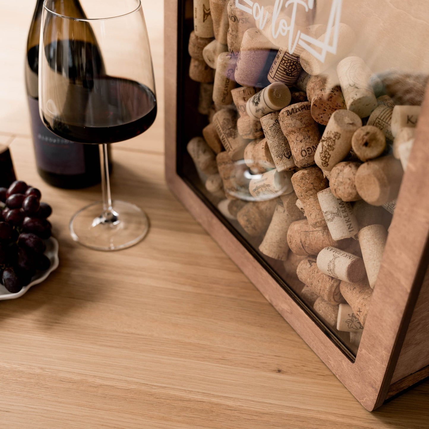 Wine Cork Box – But First, Wine