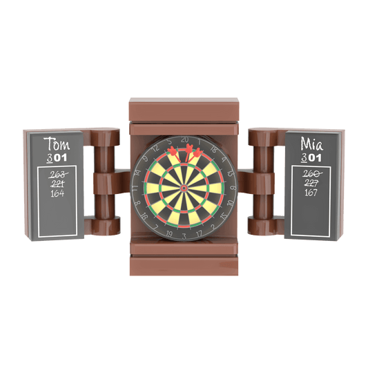 Dart Board - Custom Printed Minifig Scale - Made using LEGO® parts
