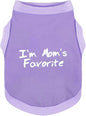 Dog Tank Shirt I'm Mom's Favorite Cotton Vest All Sizes & Colors