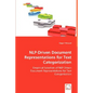 NLP-Driven Document Representations for Text Categorization - Paperback