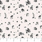 Cream Ditsy Ink and Earth Cotton 44"/45" Fabric Per Yard