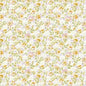 Cream Packed Floral Cotton 43"/44" Fabric Per Yard