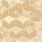 Cream Tumbling Blocks Cotton Wideback Fabric Per Yard