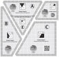 Creative Grids Scrap Crazy 6 Templates Quilt Ruler