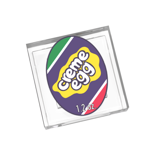 Chocolate Creme Egg - Easter Candy - Custom Printed 1x1 Tile - Made Using LEGO® Parts