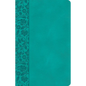 CSB Large Print Personal Size Reference Bible, Teal Leathertouch, Indexed - Imitation Leather