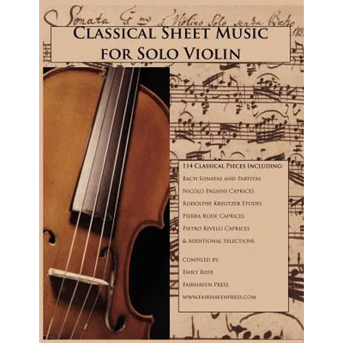 Classical Sheet Music for Solo Violin - Paperback