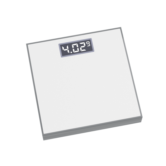 Bathroom Scale - Minifig Accessory - Custom Printed - Made Using LEGO® Parts