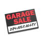 Garage Sale Sign - Custom Printed Minifig Scale Tile - Made Using LEGO® parts