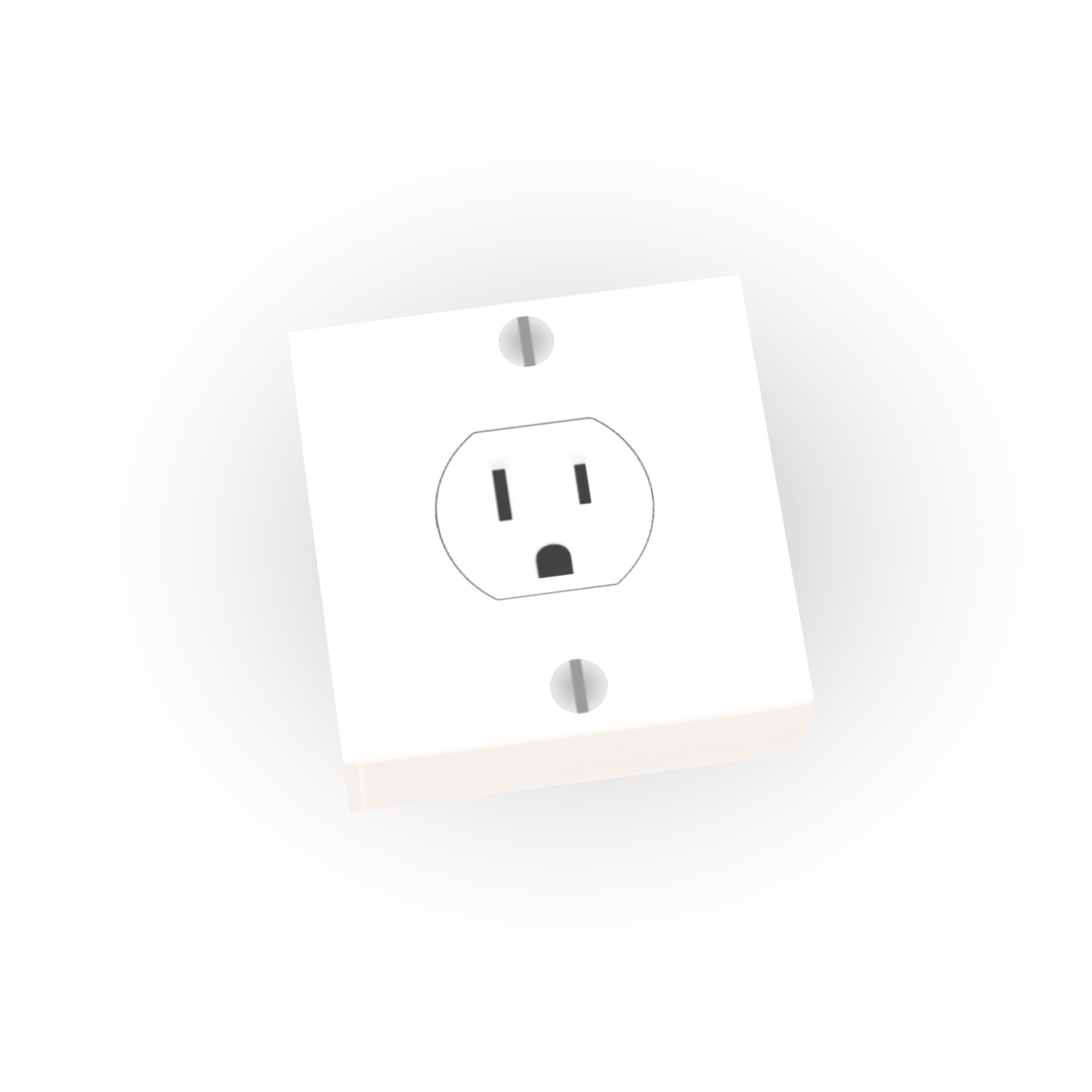Power Socket - Minifig Scale - Custom Printed - Made Using LEGO® Parts