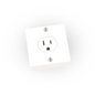 Power Socket - Minifig Scale - Custom Printed - Made Using LEGO® Parts