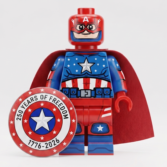 PATRIOTIC Captain America 250 Years Minifig