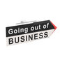 Spinner Sign "Going Out of Business" - Custom Printed Minifig Scale - Made Using LEGO® parts