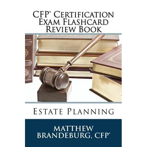 CFP Certification Exam Flashcard Review Book: Estate Planning (2019 Edition) - Paperback