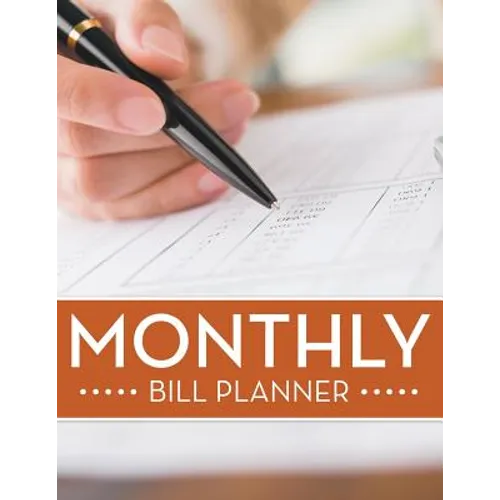Monthly Bill Planner - Paperback
