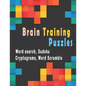Brain Training Puzzles: Puzzle Activity Book for Adults, 180+ Large Print Assorted Puzzle Book - Word search, Sudoku, Cryptograms, Word Scramb - Paperback