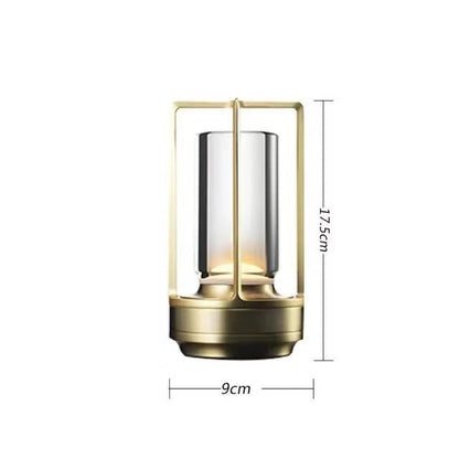Gold black silver cross shaped desk lamp button touch US charging decorative desk lamp