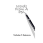 Words From A Pen - Hardcover