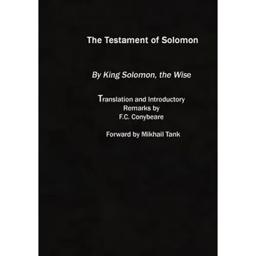 The Testament of Solomon: (original Version) - Paperback