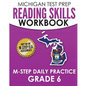 MICHIGAN TEST PREP Reading Skills Workbook M-STEP Daily Practice Grade 6: Preparation for the M-STEP English Language Arts Assessments - Paperback
